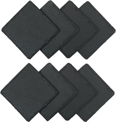 Store2508 Square Stone Coaster Set(Pack of 8)