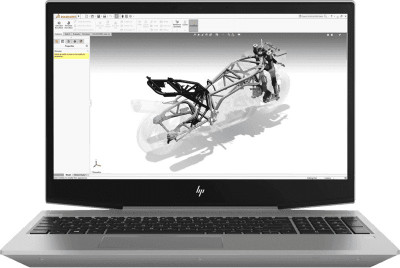 HP Core i7 9th Gen - (16 GB/1 TB HDD/256 GB SSD/Windows 10 Pro/4 GB Graphics) ZBook 15v G5 Mobile Workstation Business Laptop(15.6 inch, Turbo Silver)