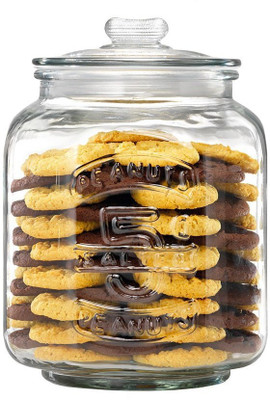 HKC HOUSE Glass Tea Coffee & Sugar Container  - 2000 ml(Clear)