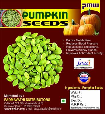 PMW Grade A Raw Pumpkin Seeds - Unsalted - No Shell - 500 Grams Pumpkin Seeds(500 g)