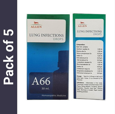 ALLEN A66 Lung Infections Drops(5 x 30)