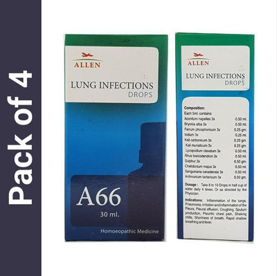 ALLEN A66 Lung Infections Drops(4 x 30)