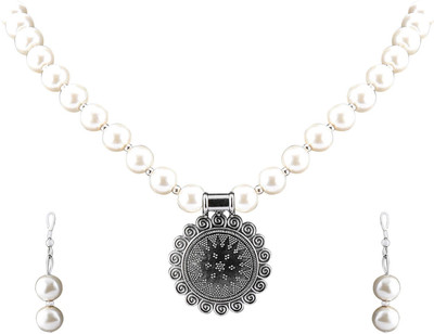 ShreejiHuf Alloy Silver Jewellery Set(Pack of 1)
