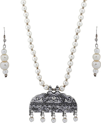 Shreenathji Jewellers Alloy White Jewellery Set(Pack of 1)