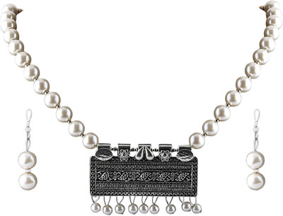 Shreenathji Jewellers Alloy White Jewellery Set(Pack of 1)