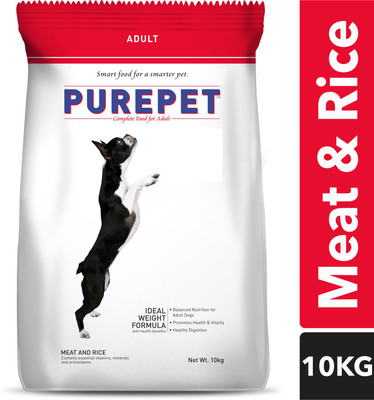 purepet Meat and Rice 10 kg Dry Adult Dog Food