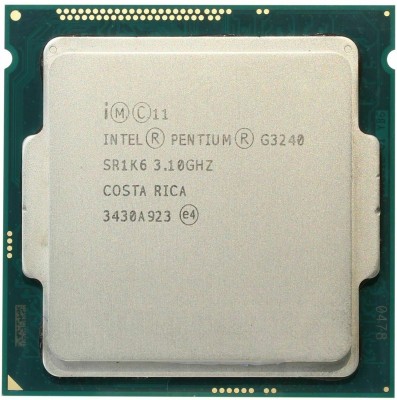 Intel G3240 4th Generation LGA 1150 3.1 GHz LGA 1150 Socket 2 Cores Desktop Processor(Silver, Green)