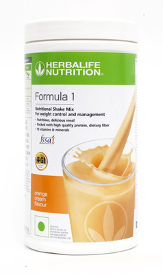 HERBALIFE Formula 1 Nutritional Shake Mix -Orange Cream Flavor For Weight Loss Plant-Based Protein(500 g, Orange Cream)