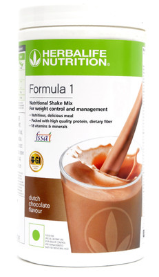 HERBALIFE Formula 1 Nutritional Shake Mix -Chocolate Flavor For Weight Loss Plant-Based Protein(500 g, Chocolate)