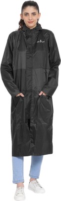 Wet Off Hood Solid Women Raincoat