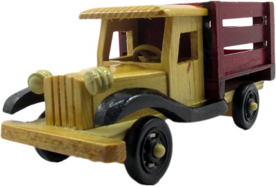 Thati Handcrafted wooden vintage truck Decorative Showpiece  -  8.89 cm(Wood, Beige, Brown, Black)