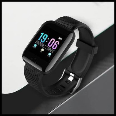 Rvees ID116 Plus Smart Band(Black Strap, Size : FREE)