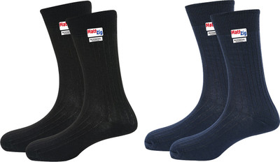 MATTZIG Men Self Design Mid-Calf/Crew(Pack of 2)
