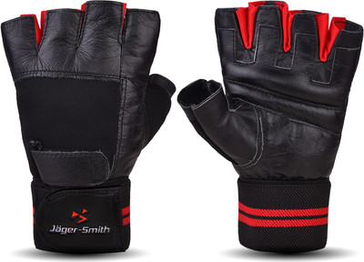 Jager-Smith SG-301 Gym & Fitness Gloves(Black, Red)