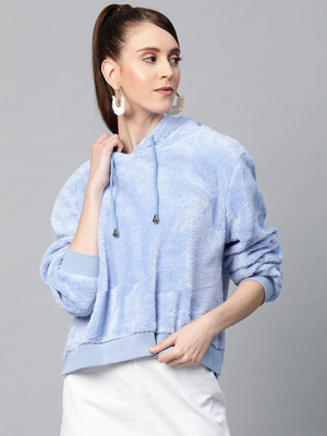 SASSAFRAS Full Sleeve Solid Women Sweatshirt