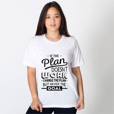 HamsaMART Printed Women Round Neck White T-Shirt