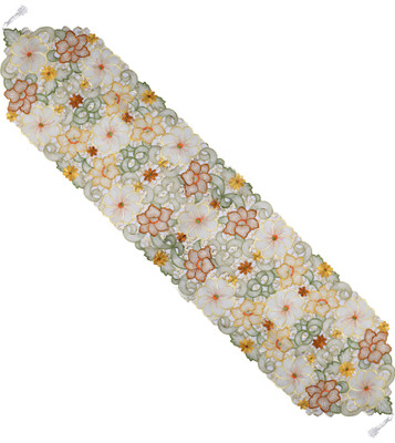 MONKDECOR Multicolor 177 cm Table Runner(Silk)