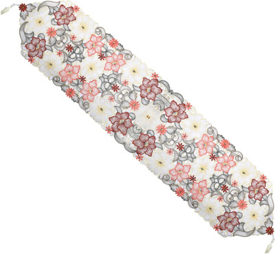 MONKDECOR Multicolor 177 cm Table Runner(Silk)