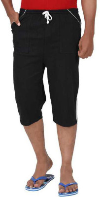 WellFitLook Solid Men Three Fourths