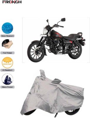 FRONCH Waterproof Two Wheeler Cover for Bajaj(Avenger 220 Street, Silver)