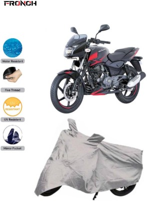 FRONCH Waterproof Two Wheeler Cover for Bajaj(Pulsar 180 DTS-i, Silver)