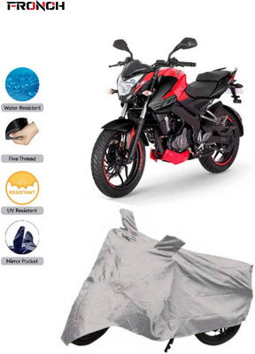 FRONCH Waterproof Two Wheeler Cover for Bajaj(Pulsar 200 NS DTS-i, Silver)