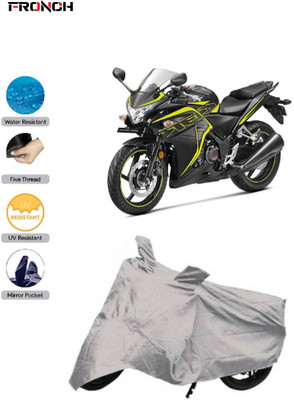 FRONCH Waterproof Two Wheeler Cover for Honda(CBR 250R, Silver)
