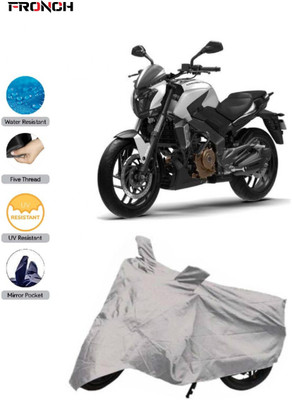 FRONCH Waterproof Two Wheeler Cover for Bajaj(Dominar, Silver)