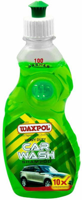 waxpol Heavy Duty Car Wash 10X (Super Concentrate) 300 ML (For Snow Foam, Foam & Bucket Wash) Car Washing Liquid(300 ml)
