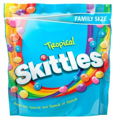 Skittles Tropical Fruit Candy (196g) Mix Tropical Skittles(0.196 g)