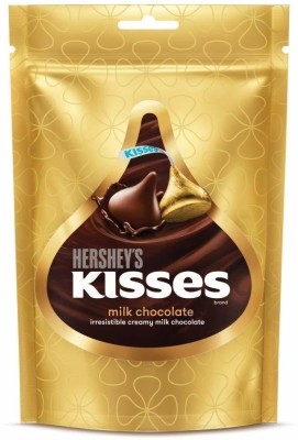 HERSHEY'S Kisses Milk Chocolate 36 gm (Pack of 3) Pouch Brittles(3 x 36 g)