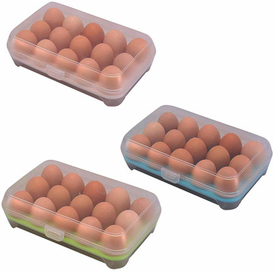 Iktu Plastic Egg Container  - 1.5 dozen(Multicolor)