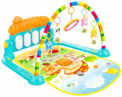 Amaflip Kick & Play Musical Keyboard Mat Piano Baby Play Mat Gym & Fitness Rack(Multicolor)