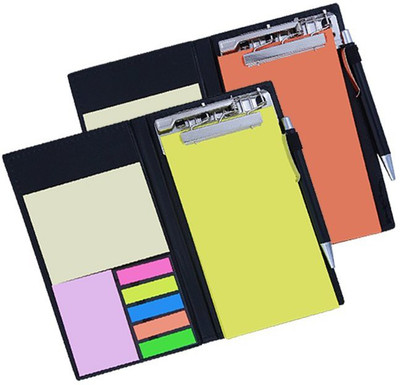 PAPERLLA Memo Lemon Green and Rust Note pad Organiser/memo Notebook Holder for Office and Gifting Purpose (Set of 2) Pocket-size Memo Pad UNRULED 50 Pages(Green, RUST, Pack of 2)