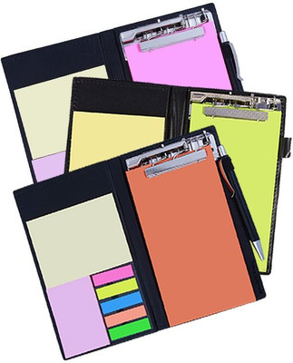 COI Memo Neon/Pink and Rust Note Pad Organiser/Memo Notebook Holder for Office and Gifting Purpose(Set of 3) Pocket-size Memo Pad UNRULED 50 Pages(NEON, Pink, RUST, Pack of 3)