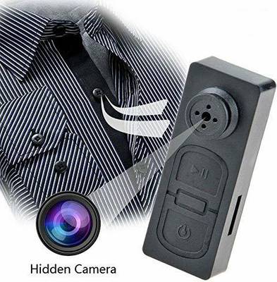 SrO Button Spy Camera HD Audio Video Recorder 720p Hidden Cameras Mini Spy Button Security Camera