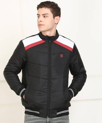 Full Sleeve Colorblock Men Quilted Jacket