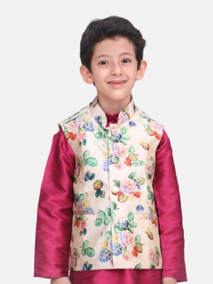 Lilpicks Sleeveless Printed Boys Jacket