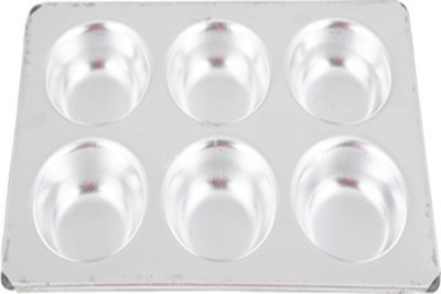 Rinkle Trendz Aluminium Cupcake/Muffin Mould 1 Muffin Tray - 6 Cavities - cups(Pack of 1)