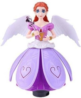 AS TRADERS Dancing Fairy Princes Angel Girl Robot with Lights and Music(Pink)