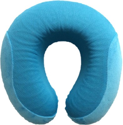 VIAGGI Cool Gel Memory Foam Neck Pillow(Blue)