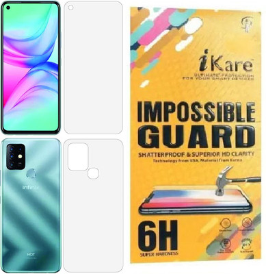iKare Front and Back Screen Guard for Infinix Hot 10(Pack of 2)