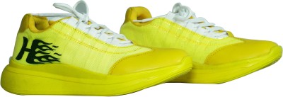 HustlerShoes Running Shoes For Men(Yellow , 10)