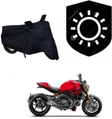 Mdstar Waterproof Two Wheeler Cover for Bajaj(Zest 110, Black)