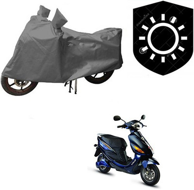saanvi Waterproof Two Wheeler Cover for Hero(Electric Cruz, Grey)