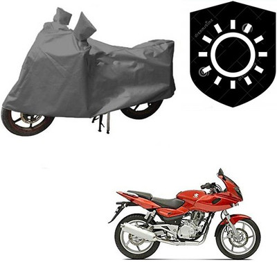 RPSENTTERPR Waterproof Two Wheeler Cover for Bajaj(Pulsar 220 DTS-i, Grey)