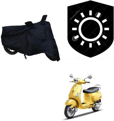 RPSENTTERPR Waterproof Two Wheeler Cover for Piaggio(Vespa SXL, Black)