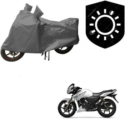 RPSENTTERPR Waterproof Two Wheeler Cover for TVS(Apache RTR 180, Grey)
