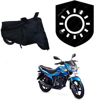 RPSENTTERPR Waterproof Two Wheeler Cover for TVS(Victor New, Black)