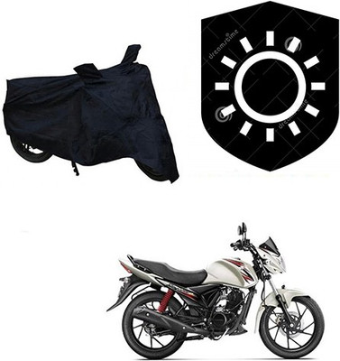 saanvi Waterproof Two Wheeler Cover for Suzuki(Sling Shot, Black)